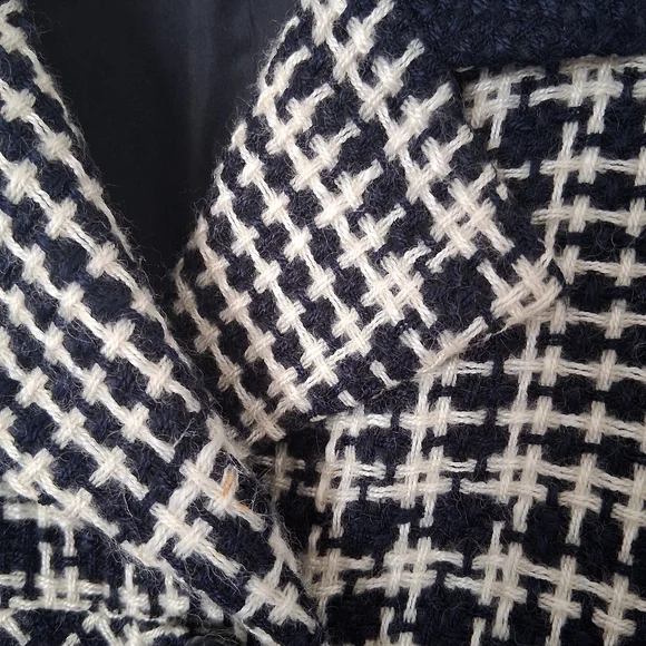 Vintage 80s Karl Lagerfeld Wool Boucle Tweed Blazer Fits Like US 10 GUC - Picture 15 of 16
